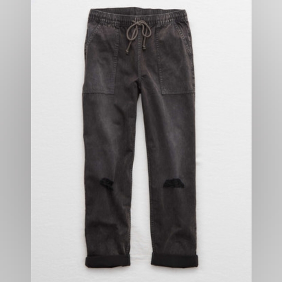 Aerie Distressed Chambray Pant - Picture 3 of 8